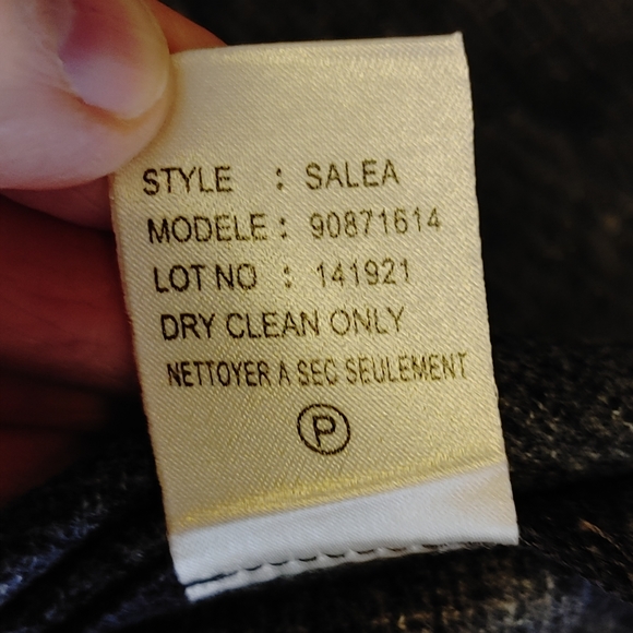 THEORY SALEA VIRGIN WOOL SHEATH DRESS WITH POCKETS, GRAY 6 - Picture 9 of 9